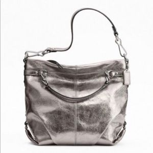Silver Coach bag